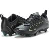 imagePUMA UnisexChild Ultra Play Firm Artificial Ground Soccer Cleats SneakerBlackfizzy Lightgreen Terrain Ah25