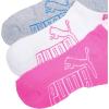 imagePUMA Womens 6 Pack Runner SocksGrey White Pink