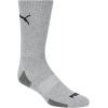 imagePUMA mens 6 Pack Crew SocksBlackGrey Combo