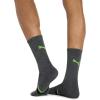 imagePUMA mens 6 Pack Crew SocksGreyGreen