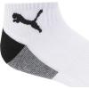 imagePUMA mens 6 Pack Quarter Crew SocksWhiteBlack