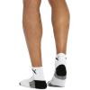 imagePUMA mens 6 Pack Quarter Crew SocksWhiteBlack
