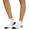 imagePUMA mens 6 Pack Quarter Crew SocksWhiteBlack