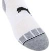 imagePUMA mens 6 Pack Quarter Crew SocksWhiteGreyBlack Detail