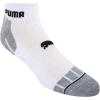 imagePUMA mens 6 Pack Quarter Crew SocksWhiteGreyBlack Detail