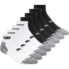 imagePUMA Mens 8 Pack Athletic Cushioned Quarter Crew SocksWhiteGrey