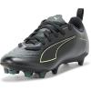 imagePUMA UnisexChild Ultra Play Firm Artificial Ground Soccer Cleats SneakerBlackfizzy Lightgreen Terrain Ah25