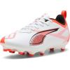 imagePUMA UnisexChild Ultra Play Firm Artificial Ground Soccer Cleats SneakerPuma Whitepuma Blackglowing Red