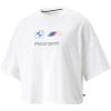 imagePUMA Womens BMW MMS Statement Cropped Crew Neck Short Sleeve Casual Tops Casual  WhitePuma White