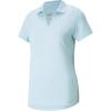 imagePUMA Womens Cloudspun Free PoloCorydalis Blue Heather
