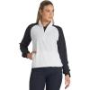 imagePUMA womens Lightweight 14 Zip ShellWhite Glowdeep Navy