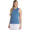imagePuma Womens Range Pique Sleeveless Golf PoloBlue Horizon