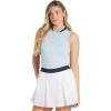 imagePuma Womens Range Pique Sleeveless Golf PoloSilver Sky