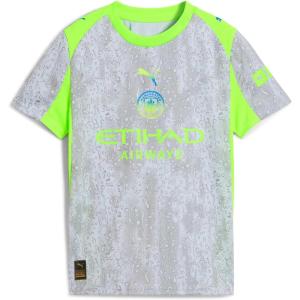 imageManchester City FC Kids 202526 Third Soccer Jersey  Pro Green