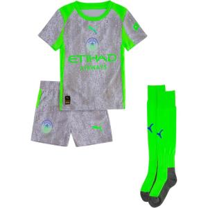 imageManchester City FC Little Kids 202526 Soccer Third Mini Kit  Pro Green