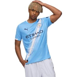 imageMens Manchester City FC 202526 Replica Home Soccer Jersey  Team Light Blue