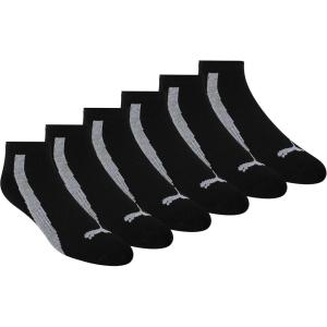 imagePUMA Mens 6 Pack Low Cut SocksBlackGrey