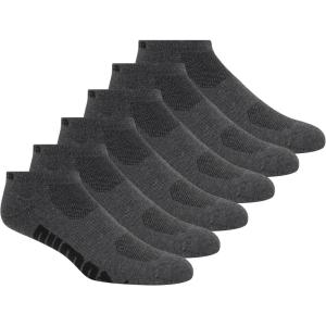 imagePUMA Mens 6 Pack Low Cut SocksCharcoal