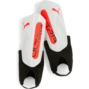 imagePUMA Ultra Light Ankle Strap Soccer Shin GuardsPUMA WhiteGlowing Red SS25