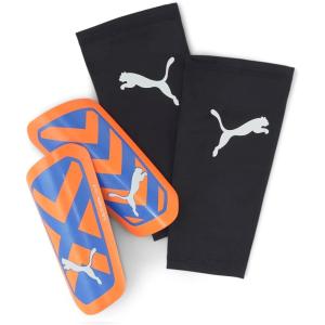 imagePUMA Ultra Light Sleeve Soccer Shin GuardsUltra OrangeBlue Glimmer