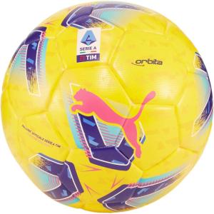 imagePUMA Unisex Orbita Serie A Machine Stitched Soccer Ball FIFA QualityPel YellowBlue GlimmerMulti Colour