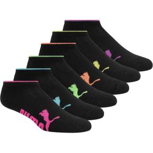 imagePUMA Womens 6 Pack Runner SocksBlackMulti Color