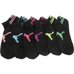 imagePUMA Womens 6 Pack Runner SocksBlackPink
