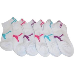 imagePUMA Womens 6 Pack Runner SocksWhitePurple