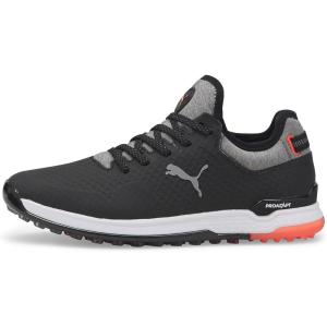 imagePuma Golf Womens Proadapt AlphacatGolf ShoePuma Blackpuma Silverhot Coral