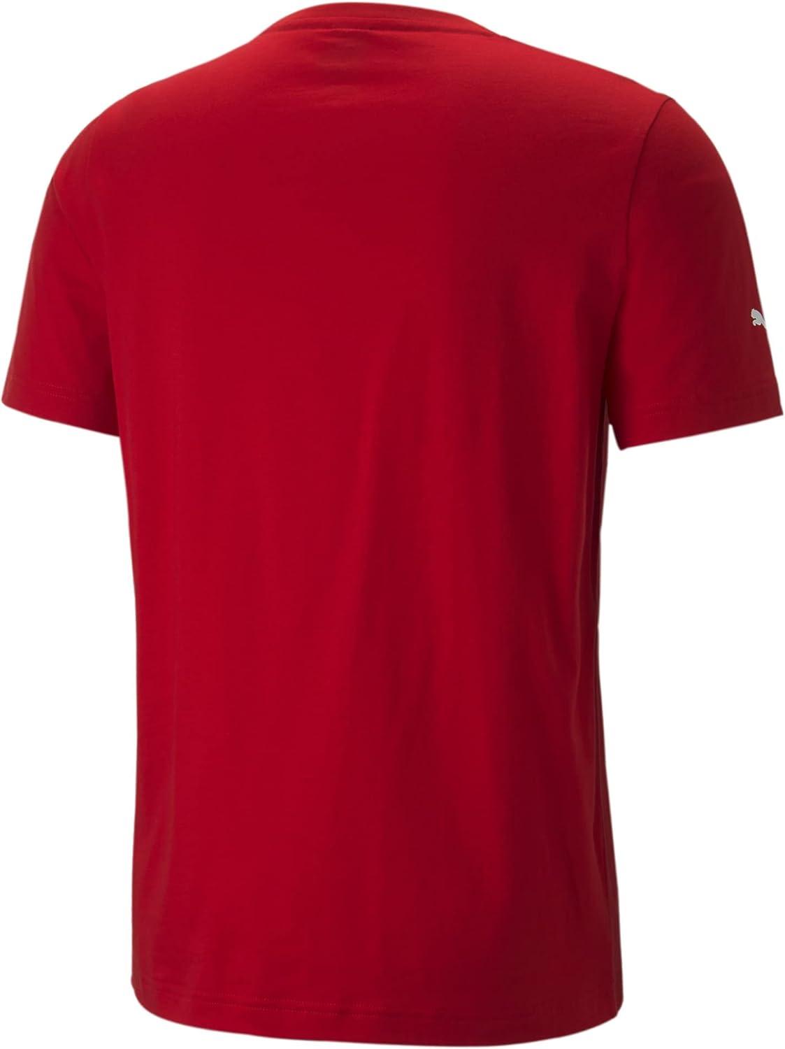 imagePUMA Mens Standard Scuderia Ferrari Race Heritage Big Shield TeeRosso Corsa