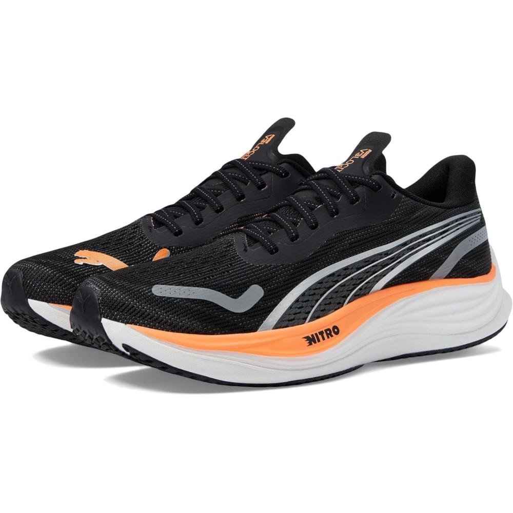 imagePUMA Mens Velocity Nitro 3 SneakerPuma BlackPuma SilverNeon Citrus