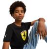 imagePUMA Kids Scuderia Ferrari Race Graphic TeeColoured Big Shield Puma Black Ss25