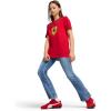 imagePUMA Kids Scuderia Ferrari Race Graphic TeeColoured Big Shield Rosso Corsa Ss25