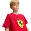 imagePUMA Kids Scuderia Ferrari Race Graphic TeeColoured Big Shield Rosso Corsa Ss25