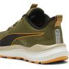 imagePUMA Mens Reflect Lite TrailSneakerOlive Greenputtyclementine