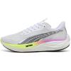 imagePUMA Mens Velocity Nitro 3 Running Shoes Sneaker WhitePure MagentaYellow Alert 125