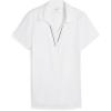 imagePUMA Womens Cloudspun Piped Ss PoloWhite Glow