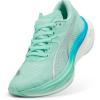 imagePUMA Womens Deviate Nitro 3 Fade Running Sneakers Shoes  OrangeMint MeltSpeed Blue