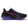 imagePUMA Womens Velocity Nitro Running Shoes SneakerPuma BlackDark Amethyst