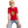 imagePUMA Kids Scuderia Ferrari Race Graphic TeeColoured Big Shield Rosso Corsa Ss25
