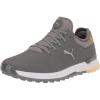 imagepumagolf Mens Proadapt Alphacat Golf ShoeQuiet Shadepuma Silveryellow Sizzle