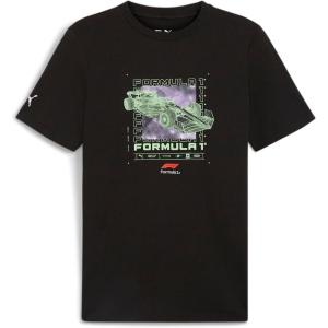 imagePUMA Mens Formula 1 Essentials Graphic TShirtPuma Black 2