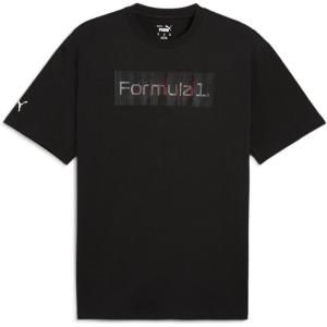 imagePUMA Mens Formula 1 Graphic Logo TShirtPuma Black