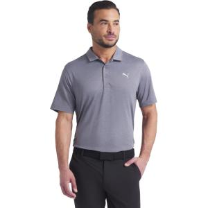 imagePUMA Mens Icon Heather Polo 20Slate Sky Heather