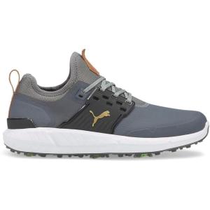 imagePUMA Mens Ignite Articulate Golf ShoeQuiet Shadepuma Team Goldpuma Black