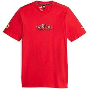 imagePUMA Mens Scuderia Ferrari Race Graphic Crew Neck Short Sleeve Casual Tops Casual  BlackRosso Corsa