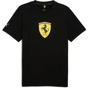 imagePUMA Mens Scuderia Ferrari Race Shield TShirtBig Shield Puma Black Ss25