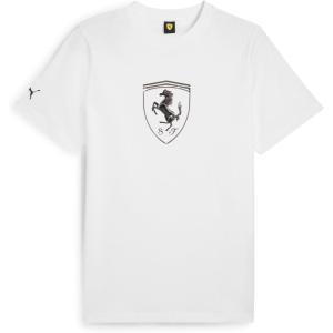 imagePUMA Mens Scuderia Ferrari Race Shield TShirtBig Shield Tonal Puma White Ss25