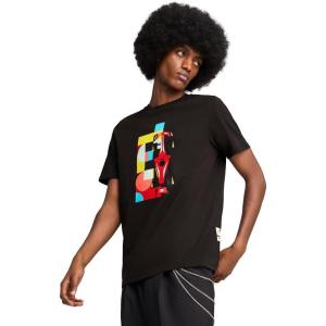 imagePUMA Mens Scuderia Ferrari Race Shield TShirtPuma Black Ss25