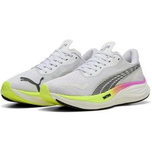 imagePUMA Mens Velocity Nitro 3 Running Shoes Sneaker WhitePure MagentaYellow Alert 125